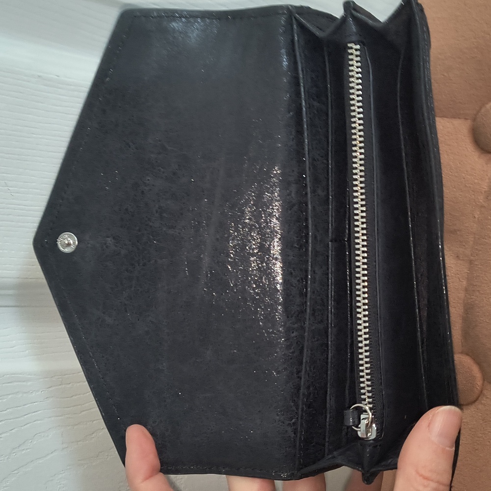Botkier Trigger Flap Leather Wallet Black - Picture 9 of 12